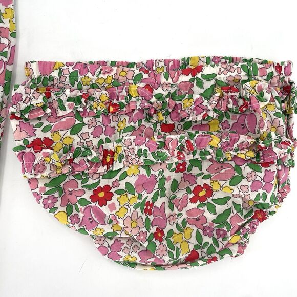 NWT Baby Boden Dress & Bloomers 12-18 Months Multi Smocked Floral Easter - Picture 4 of 6